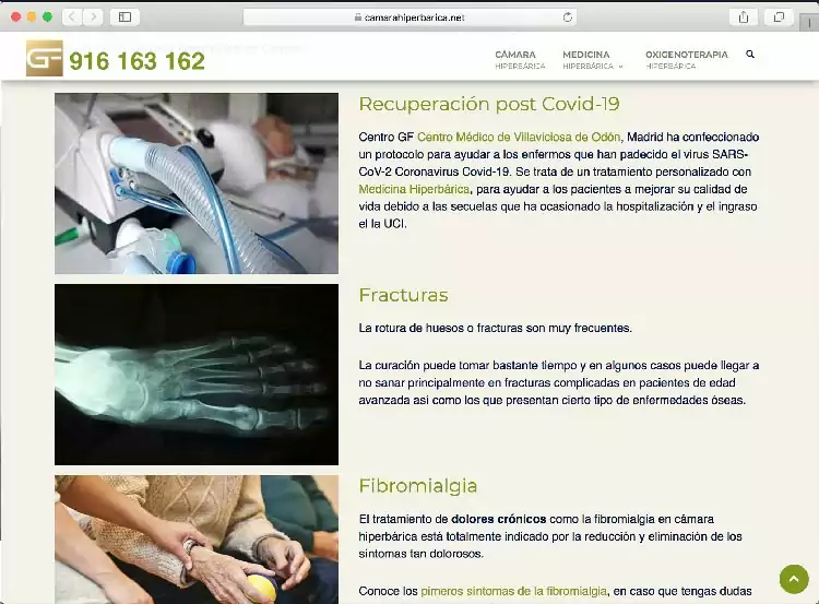 Sección de servicios