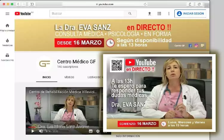 Canal de youtube de Centro GF